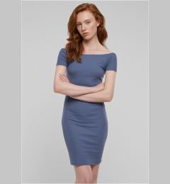 Снимка на Women's Dress Off Shoulder Rib Blue