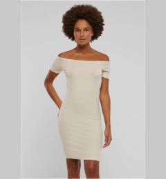 Снимка на Women's Dress Off Shoulder Rib Cream
