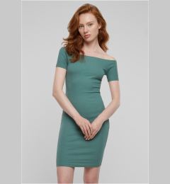 Снимка на Women's Dress Off Shoulder Rib Green