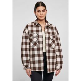 Снимка на Women's flannel padded overshirt pink/brown