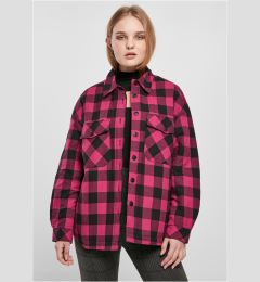 Снимка на Women's flannel padded overshirt wildpurple/black