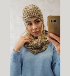 Снимка на Women's fleece set Lucyna K317 khaki+ecru
