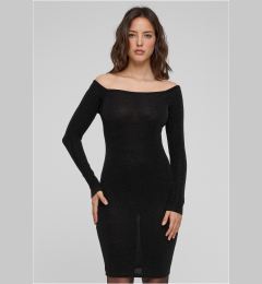 Снимка на Women's glittering dress with long sleeves black