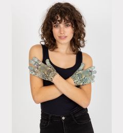 Снимка на Women's gloves with animal print - multicolor