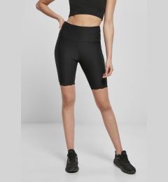 Снимка на Women's high-waisted cycling shorts with lace trim black