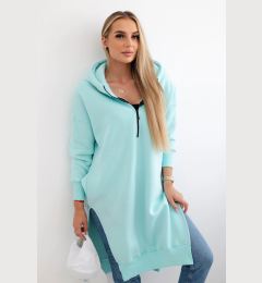 Снимка на Women's insulated sweatshirt with slits on the sides - mint