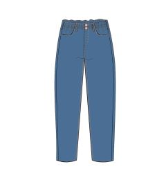 Снимка на WOMEN'S JEANS L-JE-4015 D.Blue