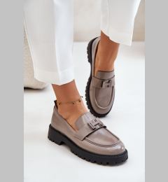 Снимка на Women's lacquered moccasins Vinceza Gray