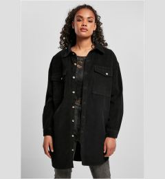 Снимка на Women's long corduroy shirt black