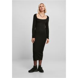Снимка на Women's long knitted dress in black
