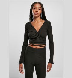 Снимка на Women's Long Sleeve Cropped Rib Wrapped