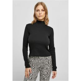 Снимка на Women's long sleeves cut out at the back with ribbing black