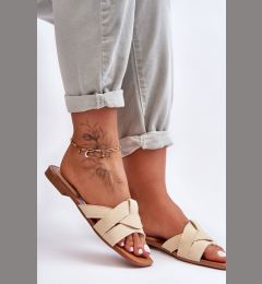 Снимка на Women's material sandals Beige Aversa