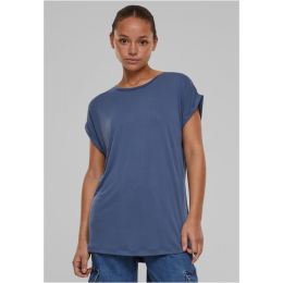 Снимка на Women's Modal Extended Shoulder Tee T-Shirt - Vintage Blue