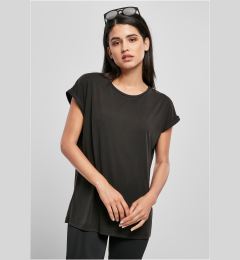 Снимка на Women's Modal T-Shirt with Extended Shoulder Black