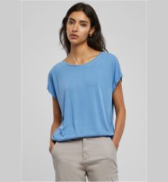 Снимка на Women's modal T-shirt with extended shoulder horizontblue
