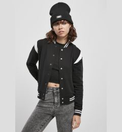 Снимка на Women's Organic College Sweat Jacket Sweatshirt Black/White