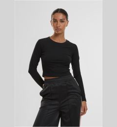 Снимка на Women's Organic Cropped Longsleeve Black