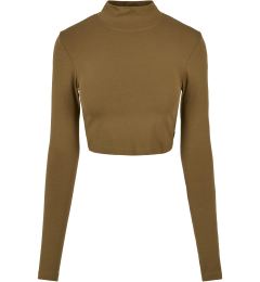 Снимка на Women's Organic Long Sleeve Turtleneck - Olive