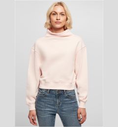Снимка на Women's Organic Short High Neck Crew Pink