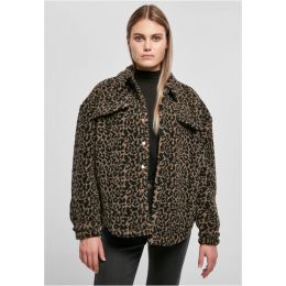 Снимка на Women's Overshirt AOP Sherpa darktaupeleo