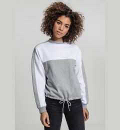 Снимка на Women's Oversize 2-Tone Stripe Crew Grey/White