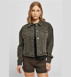 Снимка на Women's Oversized Colorful Denim Jacket Brown