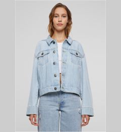Снимка на Women's oversized denim jacket from the 80s - light blue washed