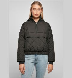Снимка на Women's Oversized Diamond Quilted Tug Jacket Black