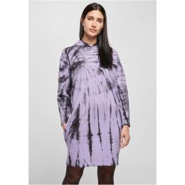 Снимка на Women's oversized dress with black/lavender hooded tie