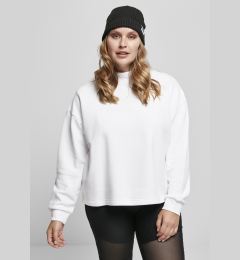 Снимка на Women's Oversized High Neck Crew White