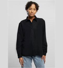 Снимка на Women's oversized twill shirt black