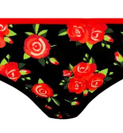 Снимка на Women's panties Frogies Black Red Rose