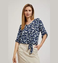 Снимка на Women's patterned blouse MOODO - black