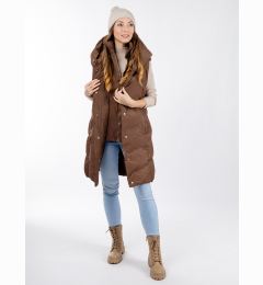 Снимка на Women's quilted vest GLANO - brown