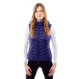 Снимка на Women's quilted vest GLANO - dark blue