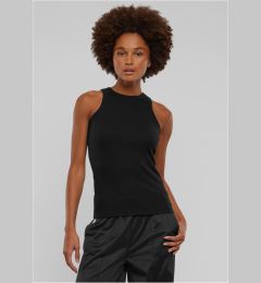 Снимка на Women's Racer Back Rib Tank Top - 2 Pack Black+Black