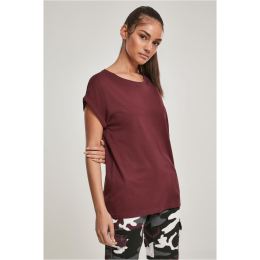 Снимка на Women's red T-shirt with an extended shoulder