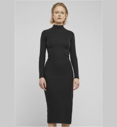 Снимка на Women's ribbed turtleneck dress black