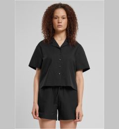 Снимка на Women's Seersucker shirt - black