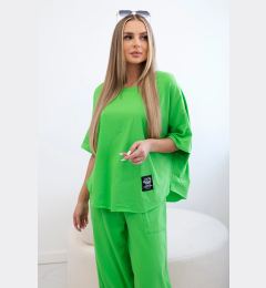 Снимка на Women's set T-shirt + trousers - light green