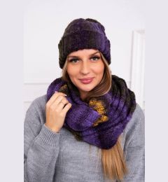 Снимка на Women's set with mocher K208 purple + dark blue