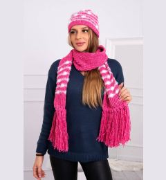Снимка на Women's set with scarf Anika K304 raspberry