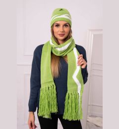 Снимка на Women's set with scarf Jagna K356 pistachio