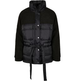 Снимка на Women's Sherpa Mix Puffer Jacket Black