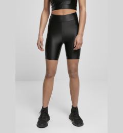 Снимка на Women's Shiny Metallic High-Waisted Cycling Shorts Black