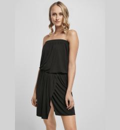 Снимка на Women's short bandeau dress made of viscose black