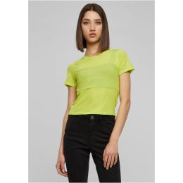Снимка на Women's Short Fishnet T-Shirt Frozen Yellow