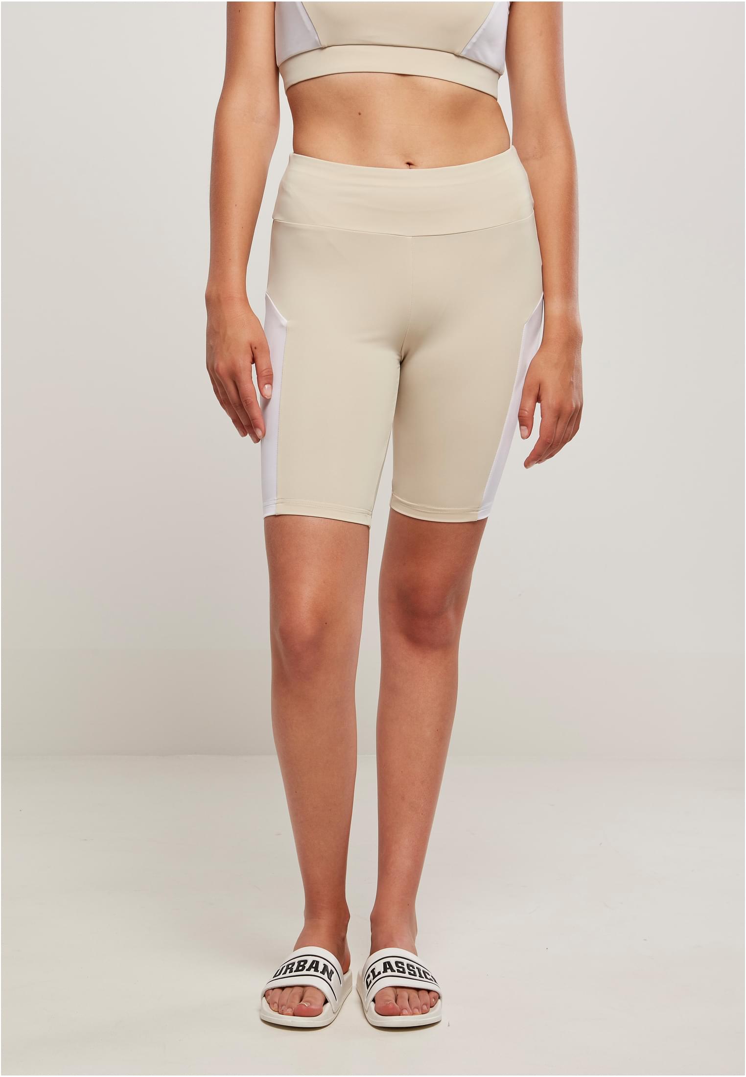 Снимка на Women's shorts Color Block Cycle softseagrass/white