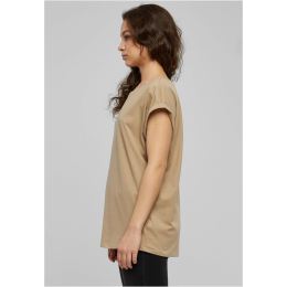 Снимка на Women's Soft Taupe T-Shirt with Extended Shoulder